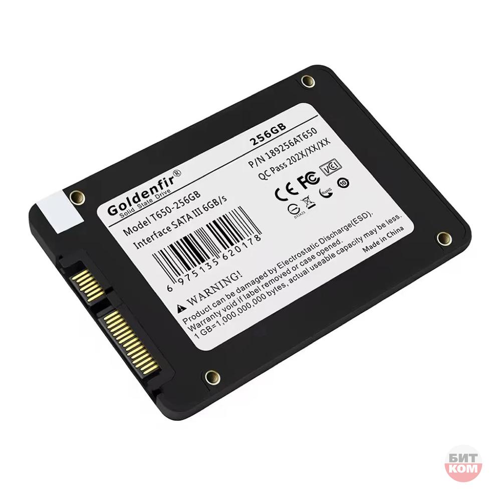 Накопитель SSD 2.5 Goldеnfir SATA III, 6Gb/s, 256Гб