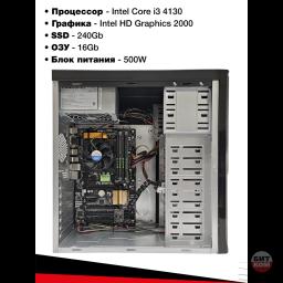 Готовый офисный комплект: ПК i3-4130/16GB/SSD 240GB + 2 монитора LG 22" — идеальное решение для рабочего пространства! 3