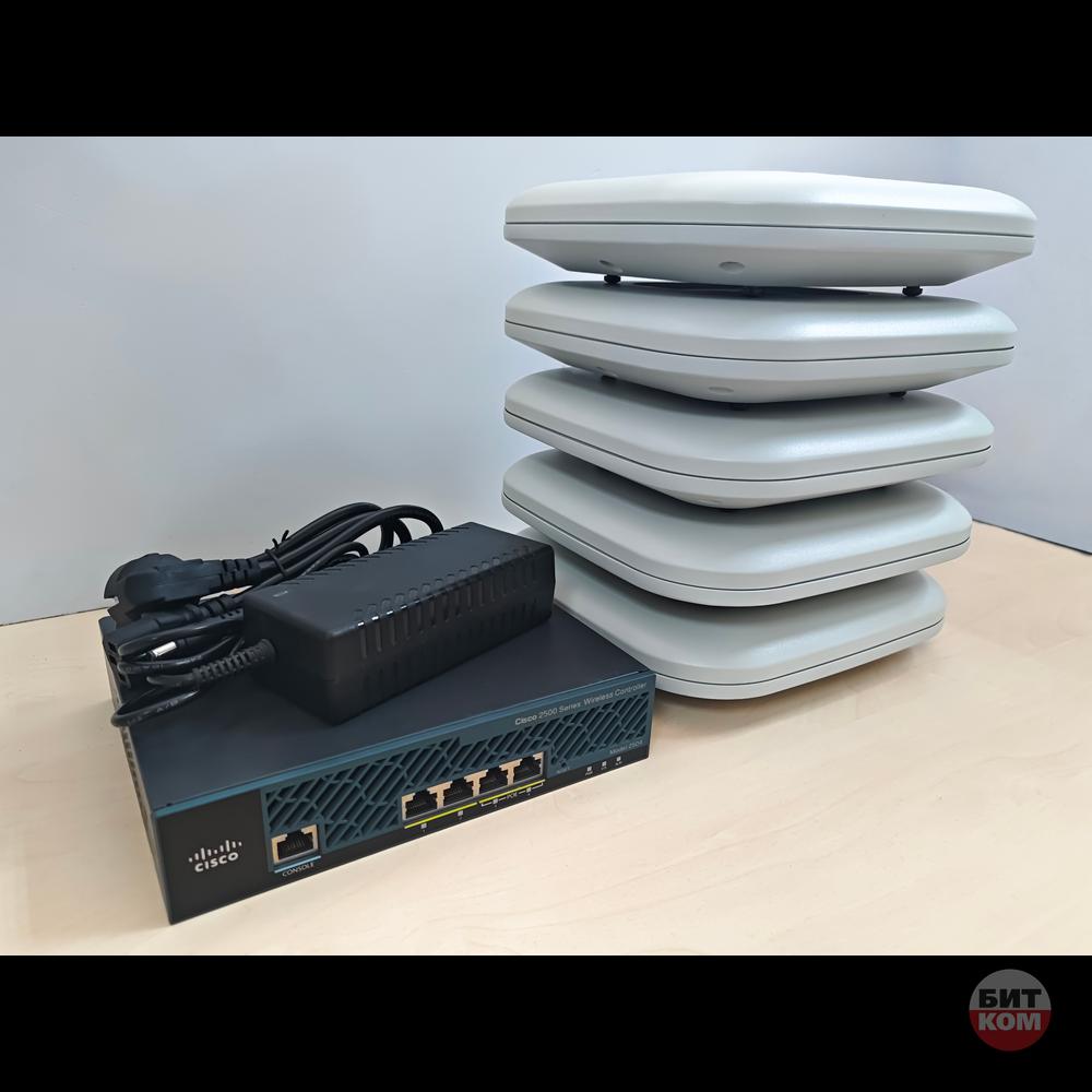 MESH-комплект Cisco WiFi WLC Cisco 2500 Series + AIR-CAP1702I-R-K9 [5 Штук]
