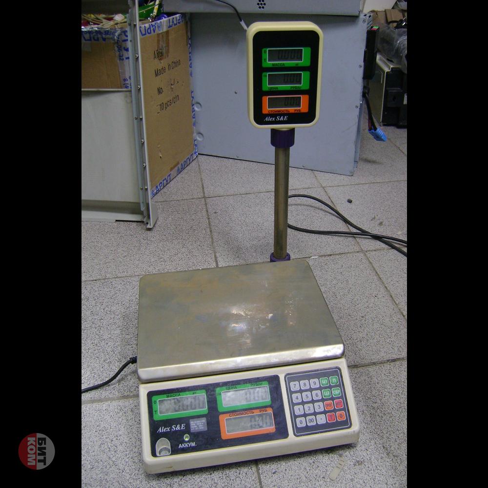 Весы торговые Alex se bs-1530 d1.3t2